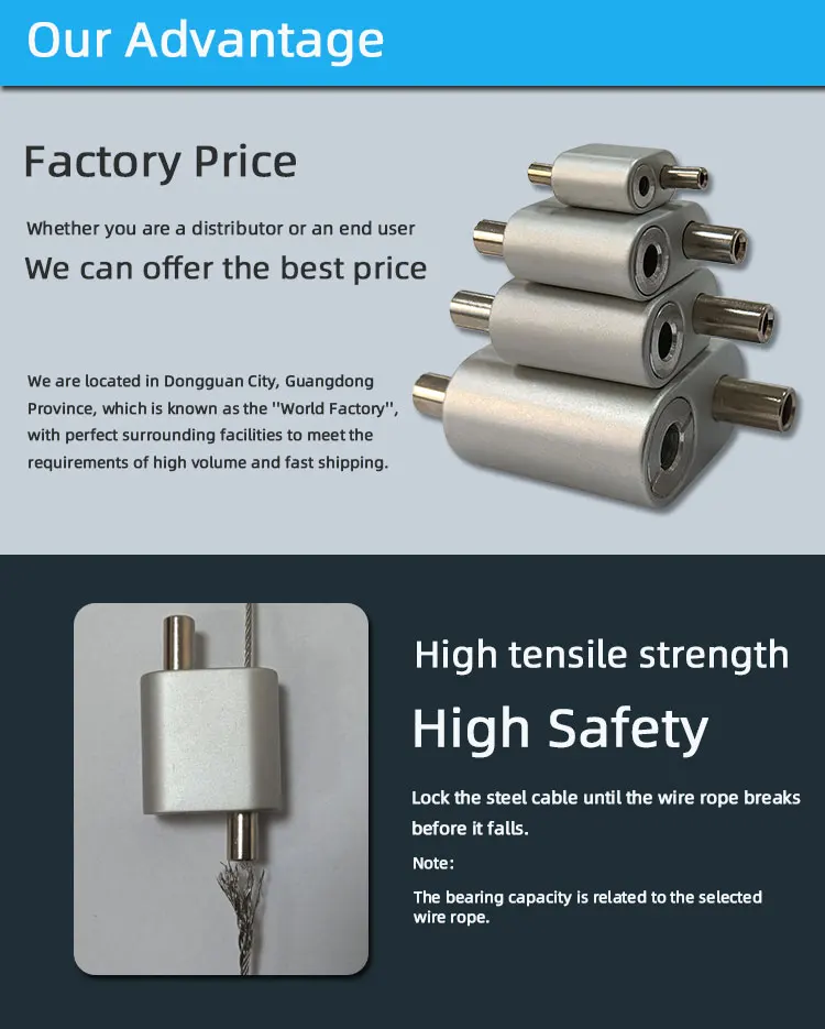 1.5MM Adjustable Cable Looping Gripper with 100kg Load for Lighting Systems and 7 Days Delivery