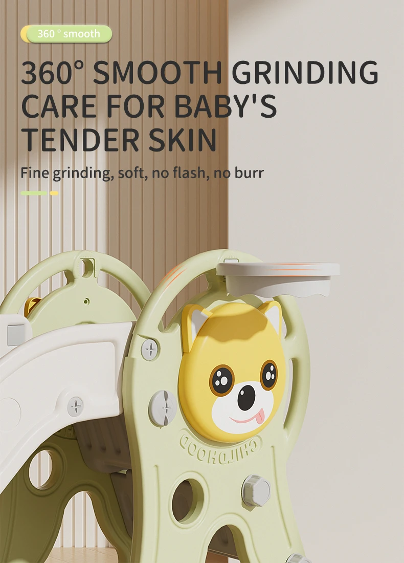 Feelkids Cute Dog Fun & Safe Durable Plastic Slide for Indoor Play-for Toddlers Children Kindergarten & School details