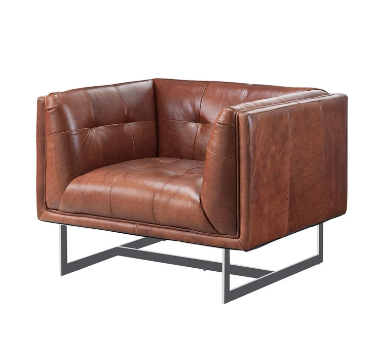 leather single seater sofa