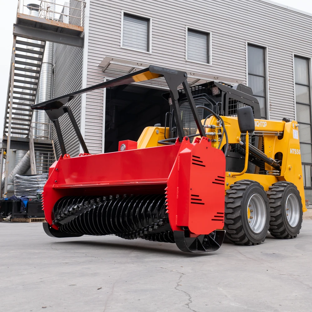product 2025 new skid steer loader mowing machine forestry garden mulcher equipment high flow lawn mower-6