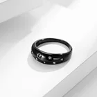 Ring INS Diamond Star Female Titanium Ring Stainless Steel Plated K Gold Ring