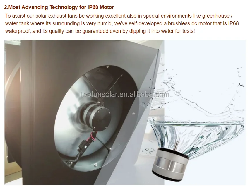 Ceiling Fan, Solar, 30W, 35W, 40W - detail 12