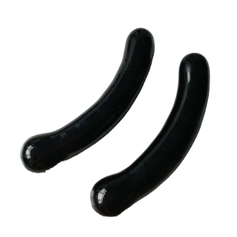 Made In China Black Obsidian Sex Toys Dildos 7 Inch G Spot Body Massage Wand For Women Body Massager Curved Stick