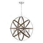 Pendant Pendant Lights Simple Circular Farmhouse Style Hanging Modern Chandelier Indoor Room Ceiling Lighting