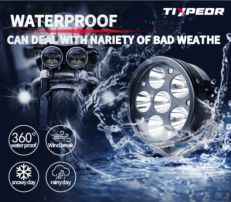 product tiypeor motorcycle white yellow spotlight led work driving head fog light auxiliary headlight for off road atv utv motorcycle-4