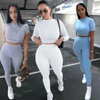 Sports Women 2 Piece Set KSX1738131 Long Sleeves Tracksuits Women Yoga Sports 2 Piece Set