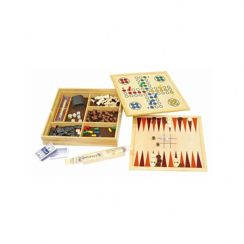 Hot Sale Popular 12 In 1 Wooden Toy Children Chess Game Table