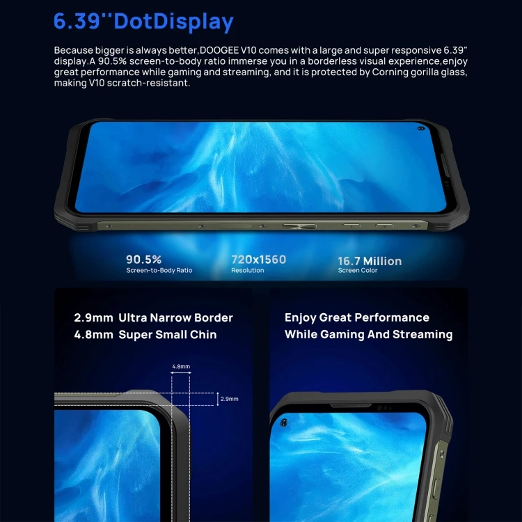 Hot Selling 5G Cell Phone Doogee V10 8GB 128GB IP68 Waterproof 8500mAh Fast and Wireless Charging Android 11 Mobile Phone 15 H2bf69aaf8da94f7bad162a3bb45dc8cbL