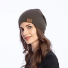 Winter Hat Hot Selling Winter Thickening Woolen Hat Women Warm Fashion Pinstripe Knitted Hat