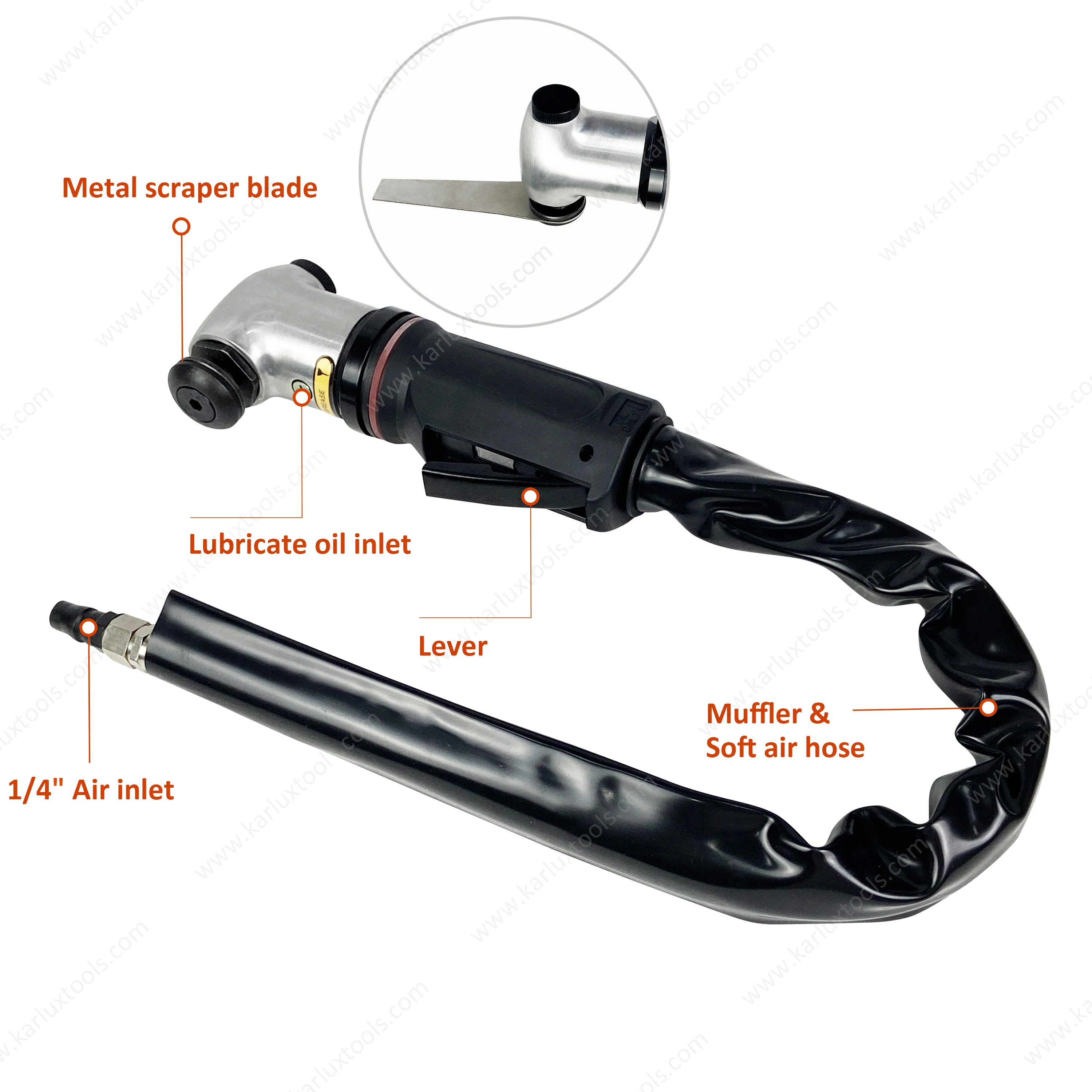 20000rpm Air Windshield Knife Pneumatic Windshield Remover Sealant