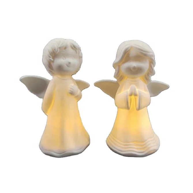 ceramic angel night light