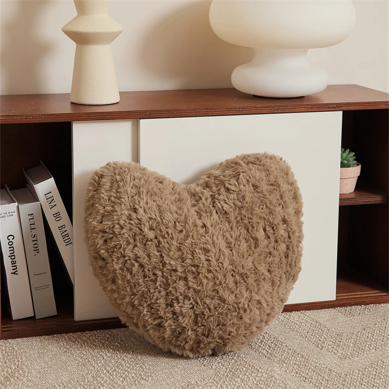 product heart shaped plush decorative pillows can be used for home decoration sofa pillows can be made as valentines day gifts nsj-63