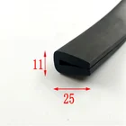 Glass Strip Sealing Strip PVC Material Glass Door Edge Protection Rubber Seal Strip