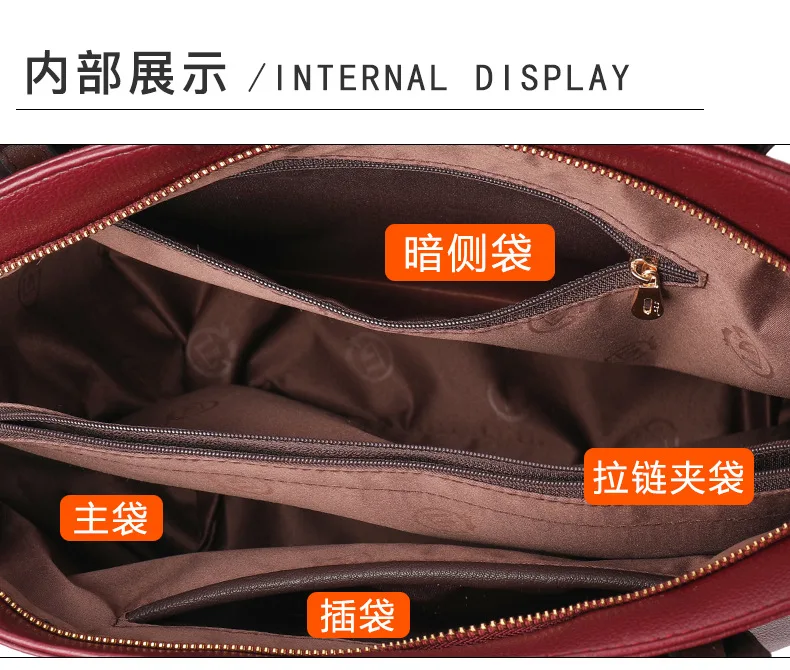 Wholesale High Quality Handbag Women Large Capacity Fashion Shoulder Bag Tote Bags Ladies Handbags