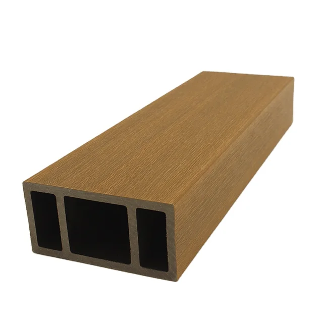 Backyard Composite Wood Plastic Batten Square WPC Tube Timber Updated HDPE Recycled Plastic Timber & Lumber Woods