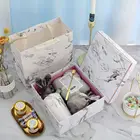 Box Take Away Paper Box Wholesale New Arrival For Simple Elegant Folding Paper Box Bag Set Gift Box