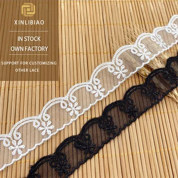 Water soluble polyester mesh lace garment accessories lace factory wholesale organza embroidery lace