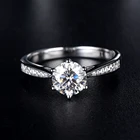 Engagement Ring Wholesale Price GRA Certified Moissanite Round Cut 1 Carat Engagement Ring For Women