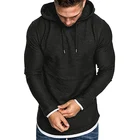 100% OEM Wholesale Custom Men's Fitness Blank Quality Hoodie 100% Cotton Hooded Sweatshirt