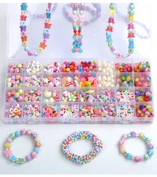 Wholesale 32 Grid Diy Children's Beads Toys Handmade Beads Bracelet Puzzle Girl Toy Beading Kit