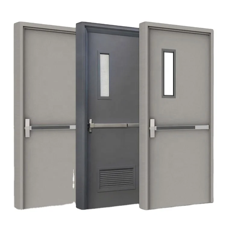 Exit Door Fire Exit Door High Quality Certified Fire Rated Glazed Metal