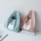 Bag Cotton Cotton Vest-style Eco-friendly Canvas Bag Can Be Reused With Customized Patterns Cotton Bag