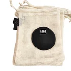 Cotton Bag Cotton Reusable Cotton Mesh Bag Draw String Storage Bag For Fruit And Vegetable