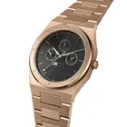 Watch Top Quality 316L Stainless Steel Japan Movt Miyota Chronograph Moon Phased Watch Logo Custom