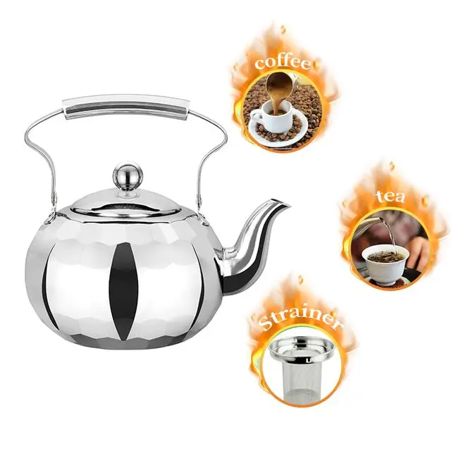 2l tea kettle hot water stainless steel c with infuser loose leaf tea pot 32oz 2l tea kettle