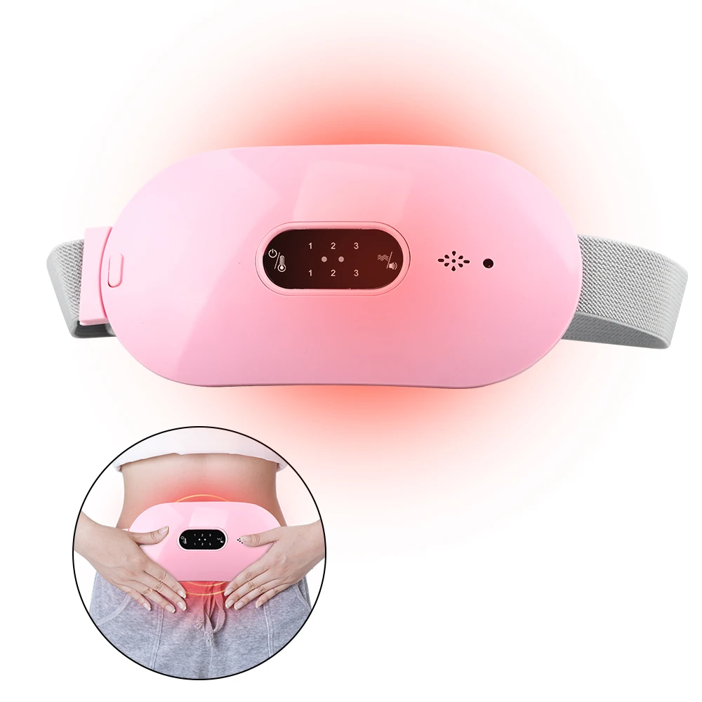 Portable Heat Warm Palace Uterus Waist Belt Women Period Pain Massager