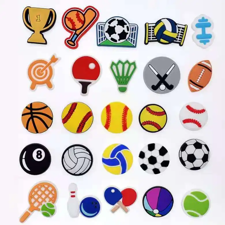 Fashion Jibbitz 1 PCS Team Rugby Sign DIY Cartoon Football Helmet