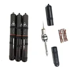 Bicycle Tools Kits CNC Bicycle Tire Plug Insert Tools Aluminum Alloy Tubeless Tire Repair Kits With Rubber Strips
