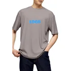 Blank T-shirt Clothing Manufacturer Luxury Brand High Quality Plain Blank Fabric Slim Men T-Shirt