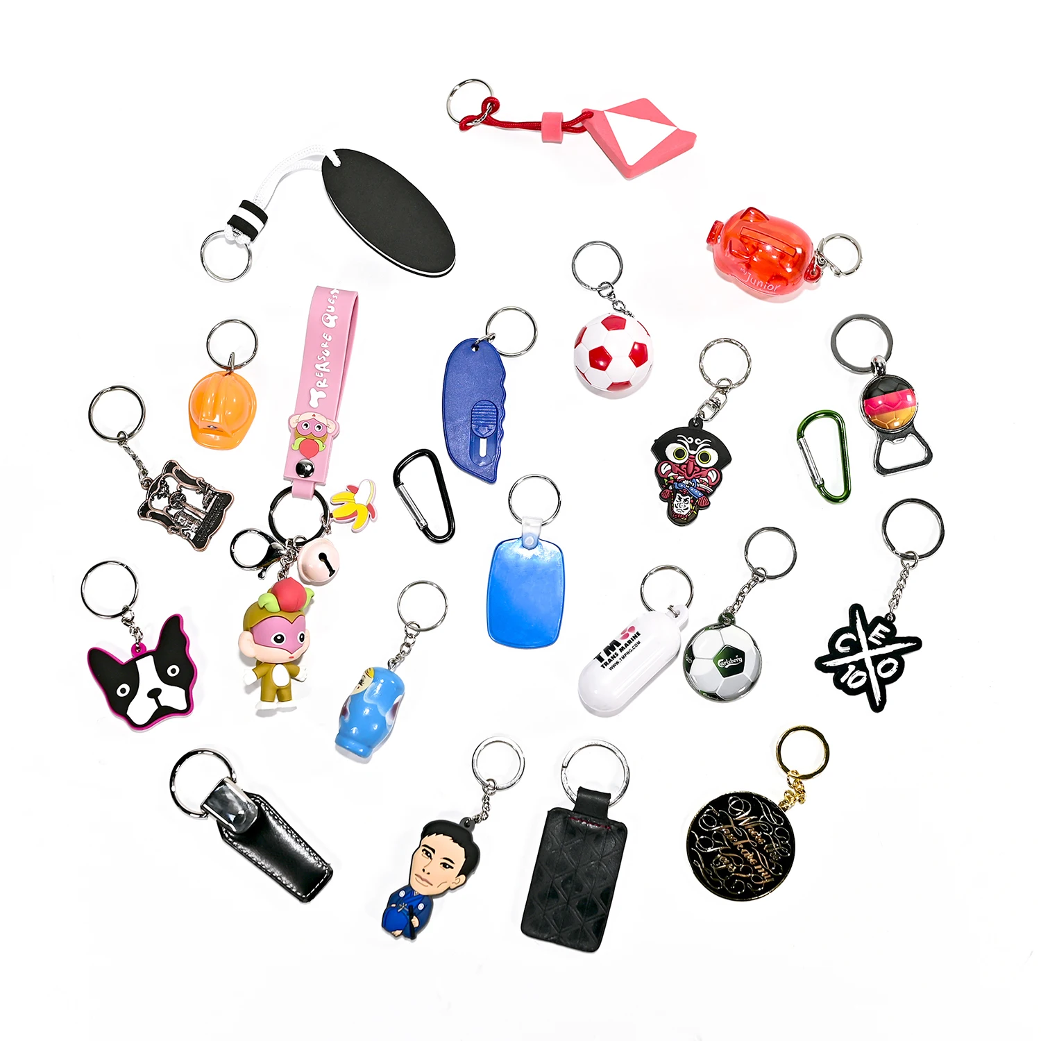 Promotional Cute Keychain 3d Cartoon Keychain Custom Made Key Rings Soccer Metal Key Chain Gold Keyring Enamel Anime Keychain