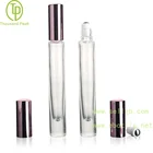 10ml Glass Roll On Bottle Glassperfumeglassglassglass TP-3-30 10ml Glass Roll On Bottle Thick Bottom Square And Round Shape High Quality