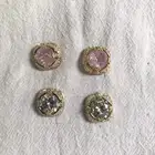 Stud Earrings Wedding Gold Plated Jewelry With Cubic Zirconia Stones Deluxe Elegant Shiny Stud Earrings