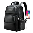 Waterproof Waterproof Backpack BOPAI Luxury Laptop Travel Business Waterproof Custom Genuine Leather Backpack