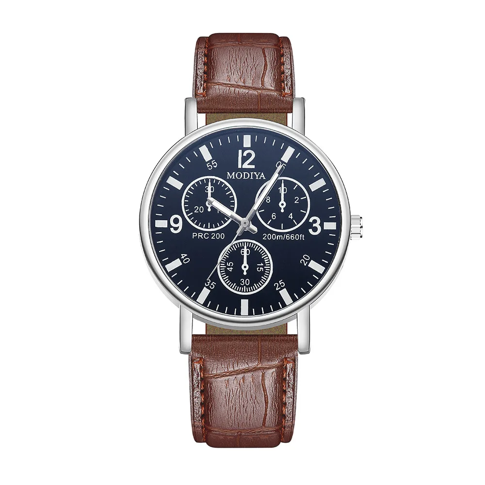 FINETOO New Nordic Simple Fashion Big Dial Men's Watch Student's Belt Quartz Watch Factory Wholesale