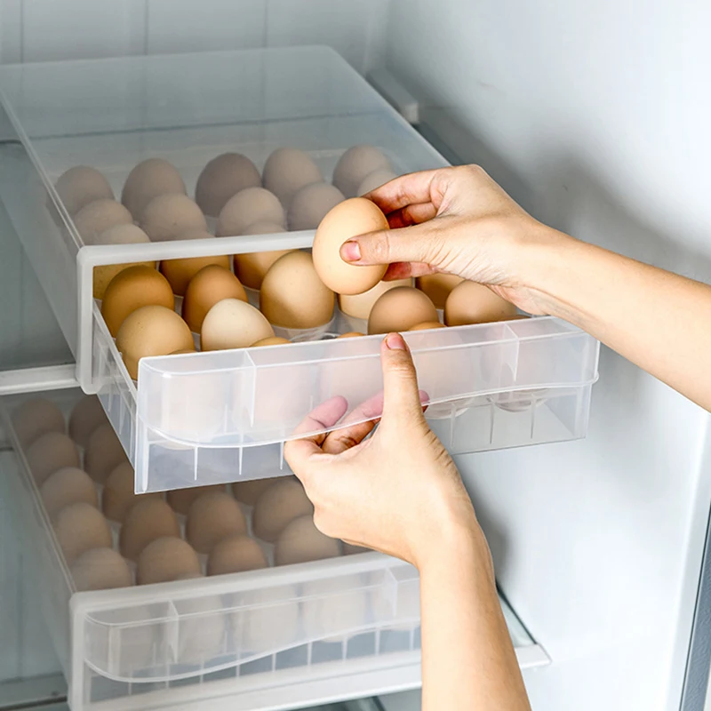 Wholesale Multifunctional PP Plastic Egg Packing Box Modern Square Design Flexible Usage Food Bag Packaging 30 Eggs Capacity