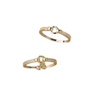 Jewelry 2021 Trendy Simple 14K Women's Gold Ball Gold Bead Index Finger Ring Gold Jewelry