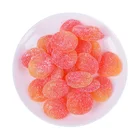 Candy Gummy Manufacturer Direct Sale Peach Slice And Ring Shaped Gummy Candies