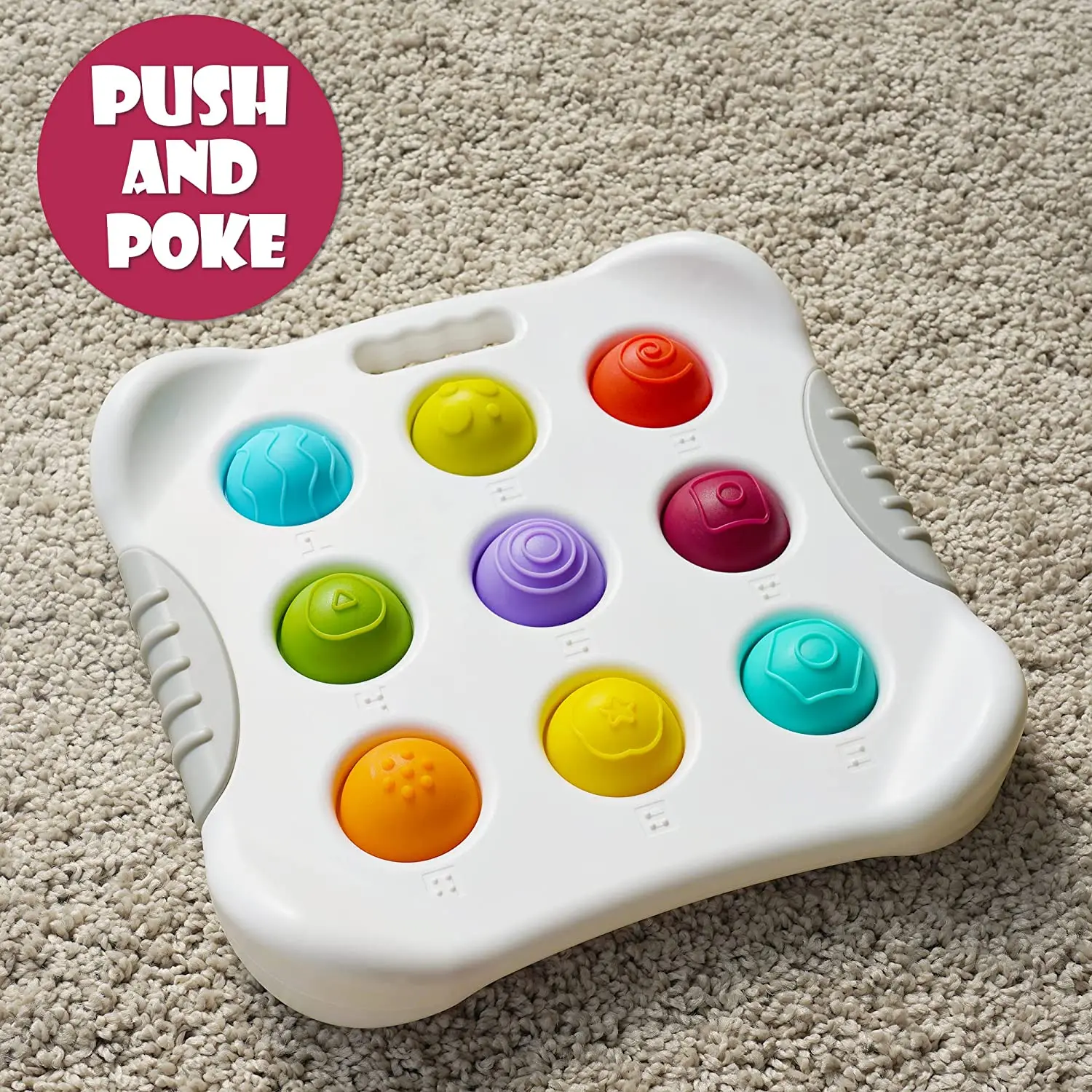 Baby Sensory Braille Pops Toy Silicone Popping It Fidget Toy Silicone