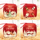 Fashion Christmas Fidget Kid Sublimation Keychain Zip Mini Cartoon Pop It Coin Purses Christmas Gift
