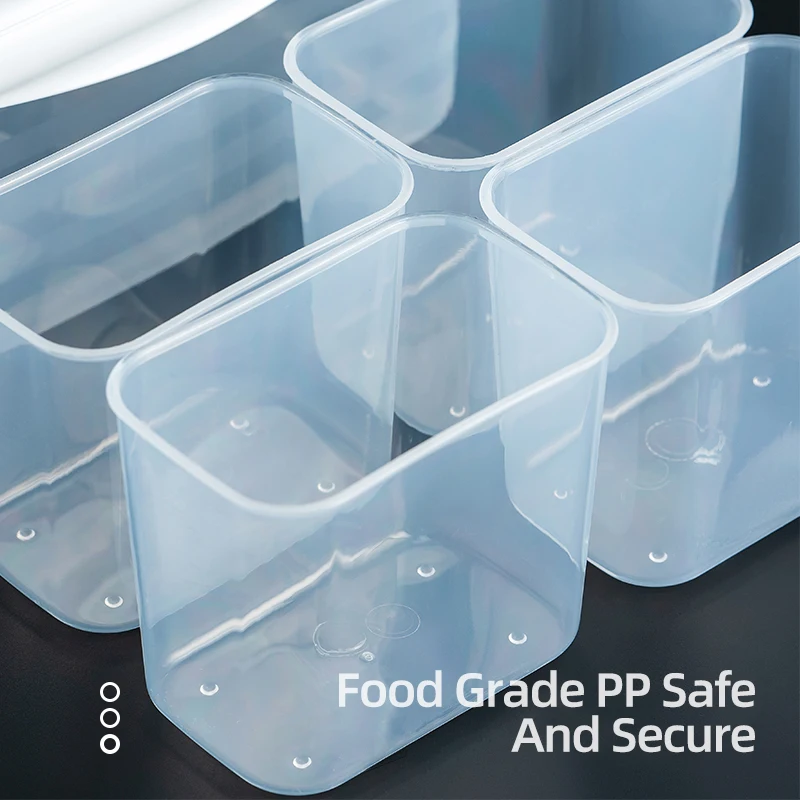 Sealed crisper plastic crisper with lid bread bin kitchen food storage pet dog food storage container for kitchen