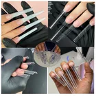 Nail Factory 500pcs ABS Clear Natural False Nail Tips Square French