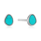 Studs Earrings Fashionable Minimalist Silver New Design Turquoise Studs Earrings