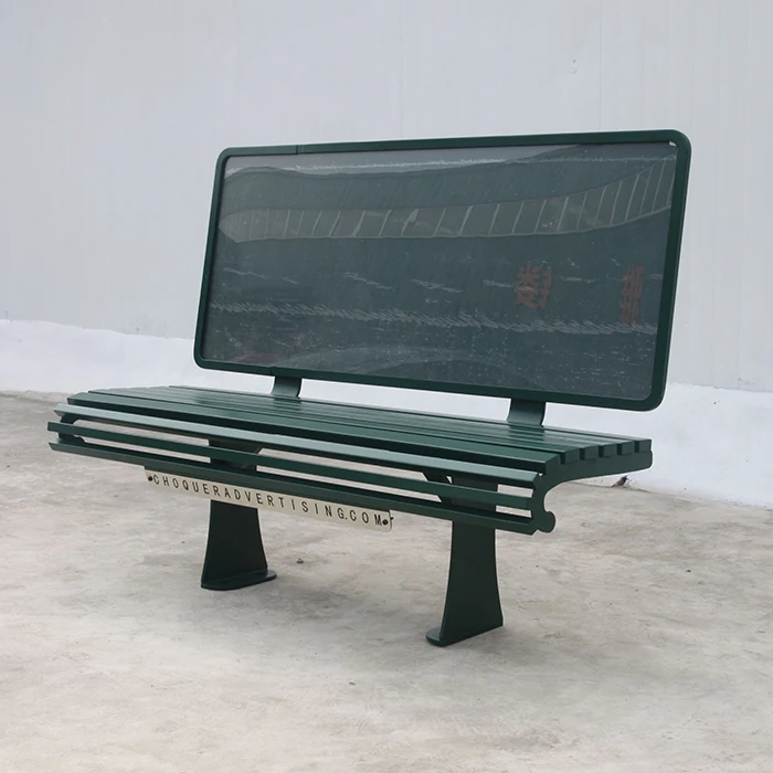 户外仿古装饰木现代新型公共广告座椅长椅 - buy bench,park bench