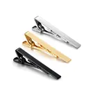 Tie Clip Blank Simple Metal Custom Engraved Logo Stainless Steel Bar Tie Clip Accessory