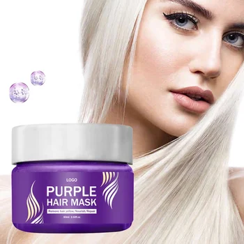 Professional Blonde Purple Hair Mask for Deep Repair of Dry Damaged Hair Private Label Beauty & Personal Care Product