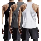 Y-back Customised Summer Men Polyester Dry Fit Moisture Wicking Y-Back Muscle Men Fitness Gym Tank Top